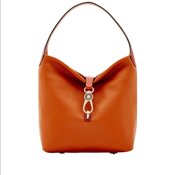 Dooney & Bourke Handbags - D & B Pebble grain large shoulder bag locked logo